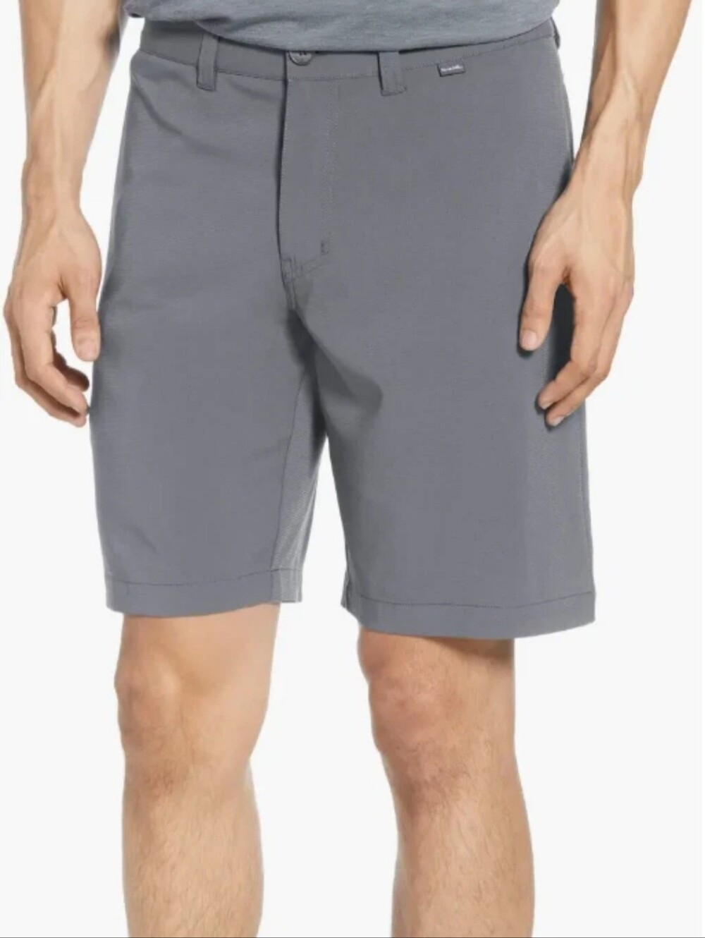 TRAVIS MATHEW Men's Wanderlust Shorts Quiet Shade Grey Flat Front Size 40 - NWT